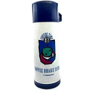 7 Eleven Aladdin Coffee Time Thermos Coffee Brake Club 7-11 90s 80s Retro